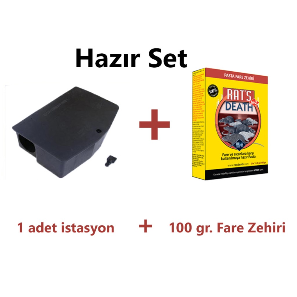 Fare Zehiri Seti 100 Gr. Fare Zehiri Pasta Yemi + İstasyon