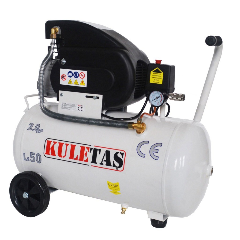 KULETAŞ 50 Litre Hava Kompresörü 2 Hp 8 Bar