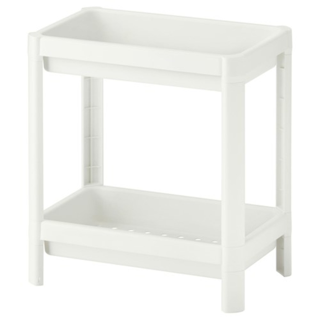  Ikea  Vesken Raf  nitesi Beyaz 23x36x40 Cm Banyo Raf 