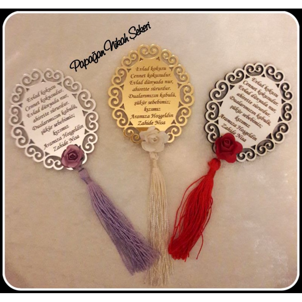 Nazar Duası Ayet Yazılı Bebek Nikah Şekeri Nazar Duası Ayet Yazılı Bebek Nikah Şekeri