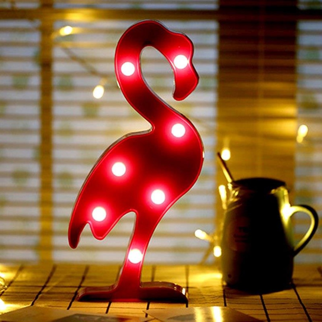 Dekoratif Led Flamingo Gece Lambası Hediyelik Çocuk Odası Lambası