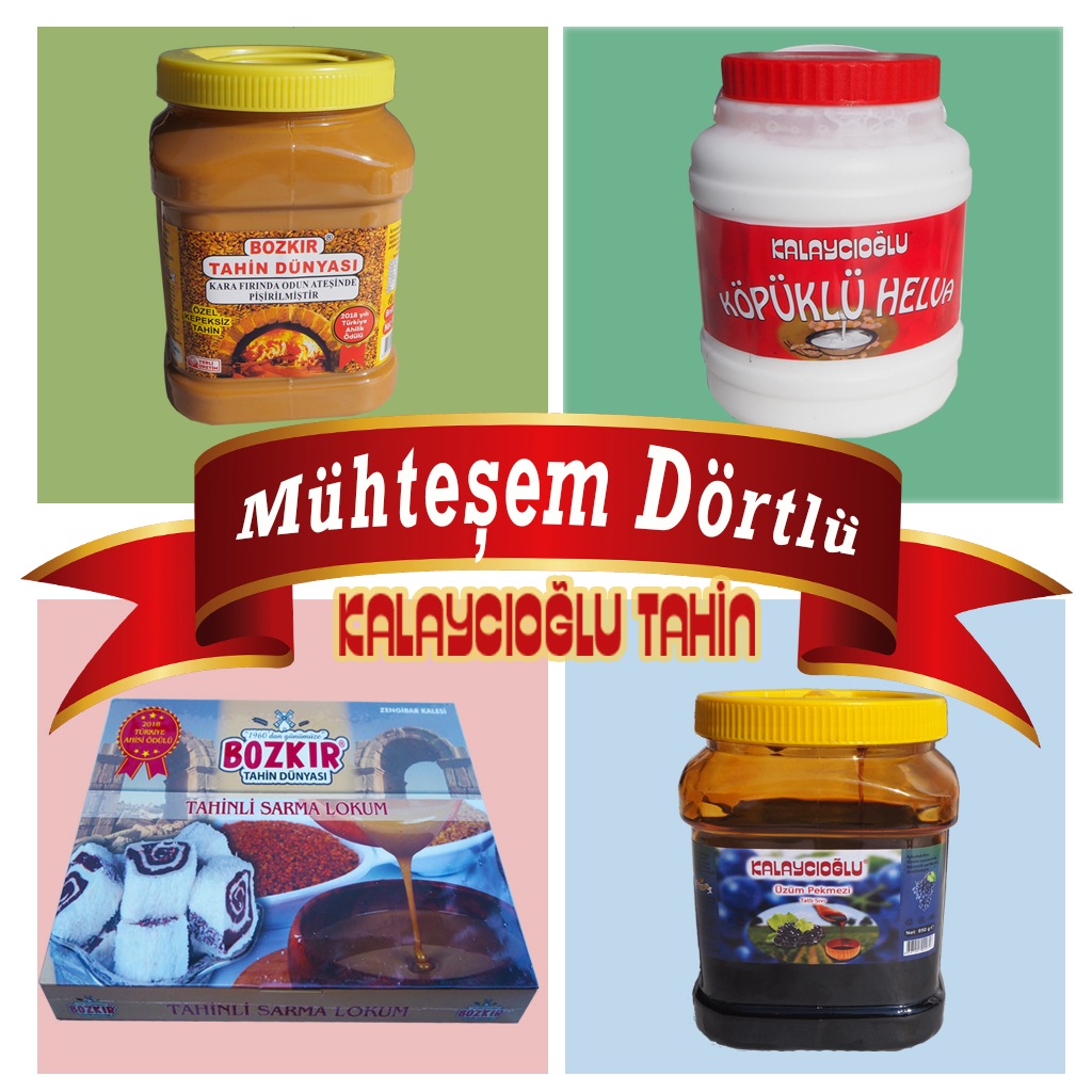 Bozkır Tahini & Pekmez & Köpük & Lokum Dörtlü Paket