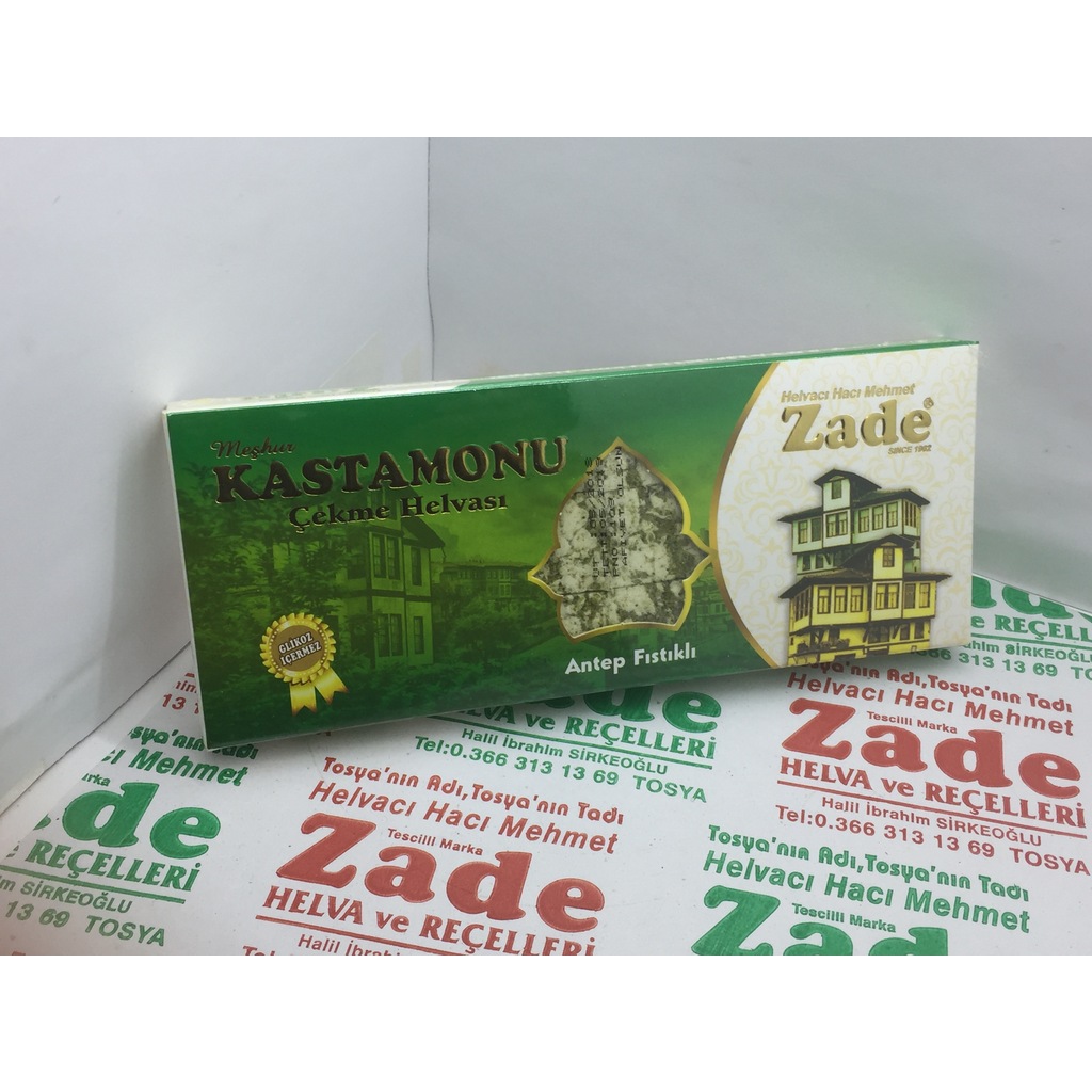 Kastamonu Çekme Helvası 250 Gr (24 Dilimli) Fıstıklı