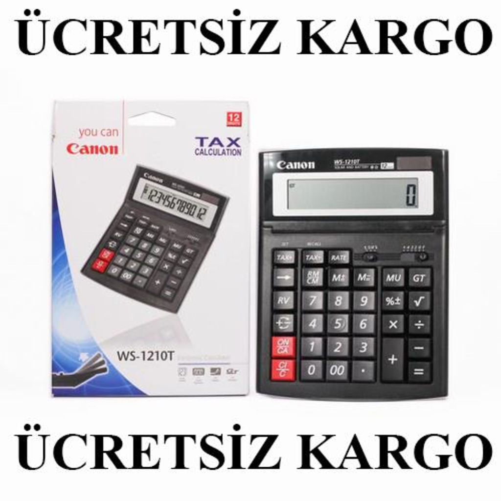 Canon WS-1210T Hesap Makinesi (ŞOK FİYAT ÜCRETSİZ KARGO)