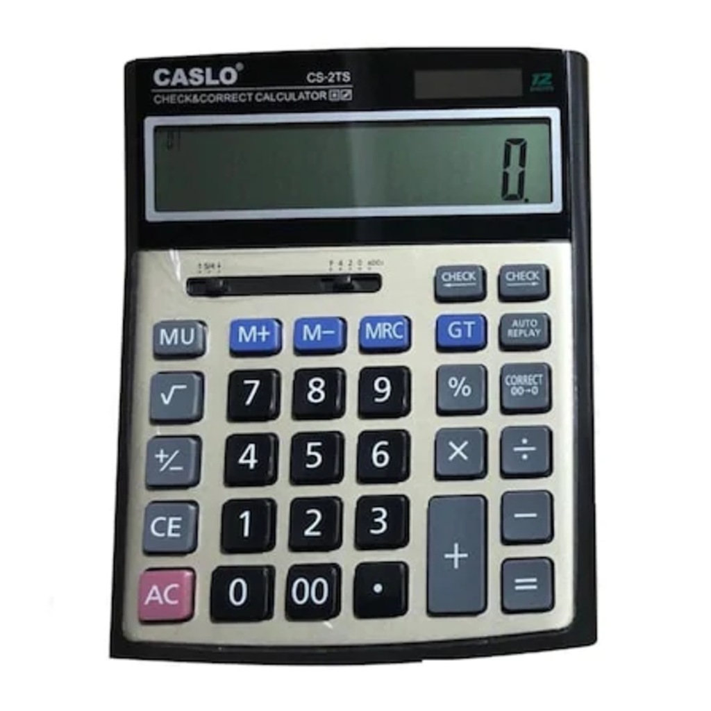 Caslo CS-2TS 12 Hane Masaüstü Hesap Makinesi