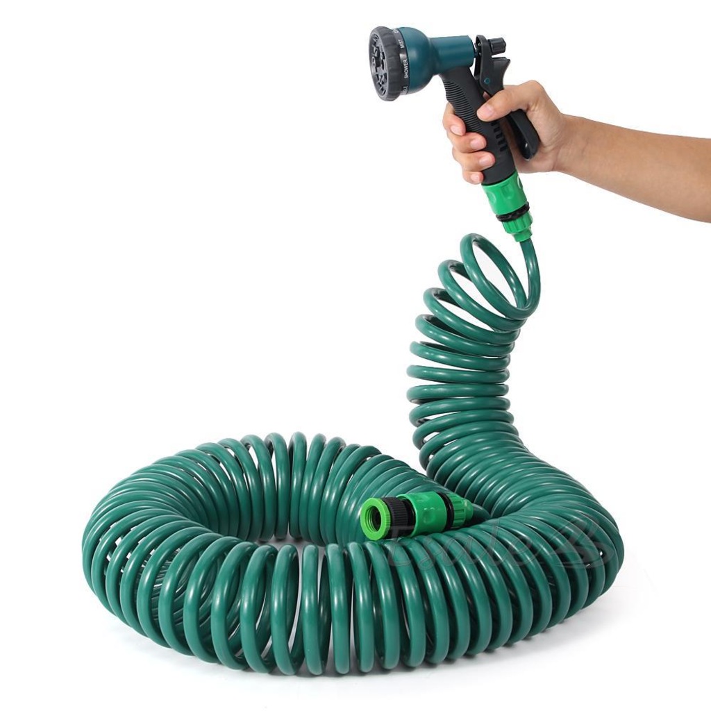 Spiral Hortum 15 Metre Basınçlı Araba Yıkama Bahçe Sulama Hortumu - n11.com