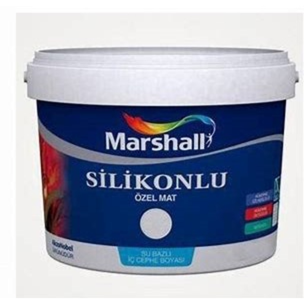 Marshall Özel Mat Silinebilir Silikonlu Duvar Boyası 7,5 Lt 10 Kg
