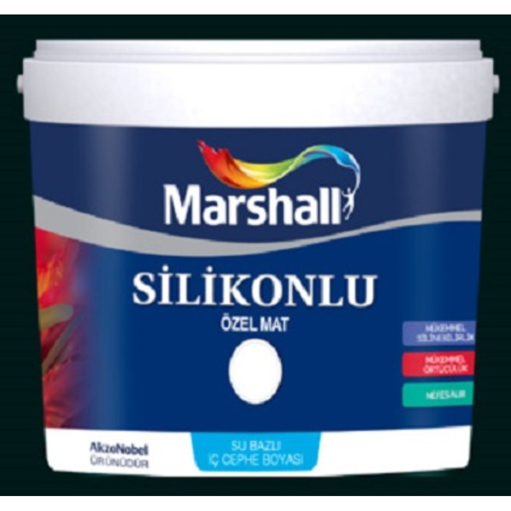 Marshall Silikonlu Özel Mat Duvar Boyası 15 Lt=20 Kg Moda Renk