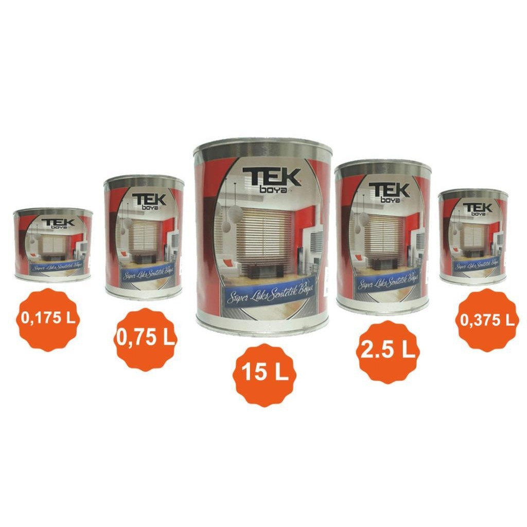 Tek Süper Lüx Ahşap Metal Duvar Sentetik Yağlı Boya Lt Seçenekli