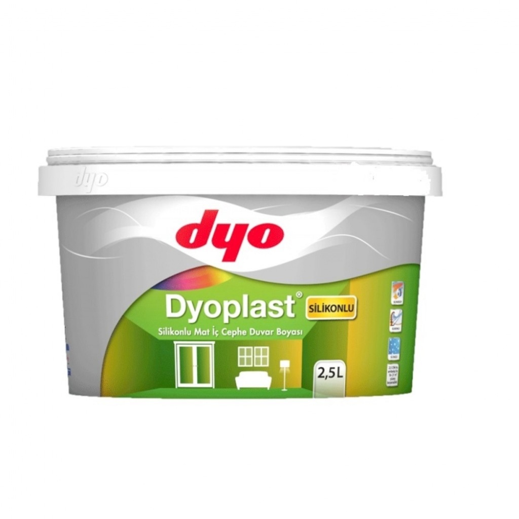 Dyo Dyoplast Silikonlu İç Cephe Duvar Boyası 2.5 L Fiyatları ve Özellikleri