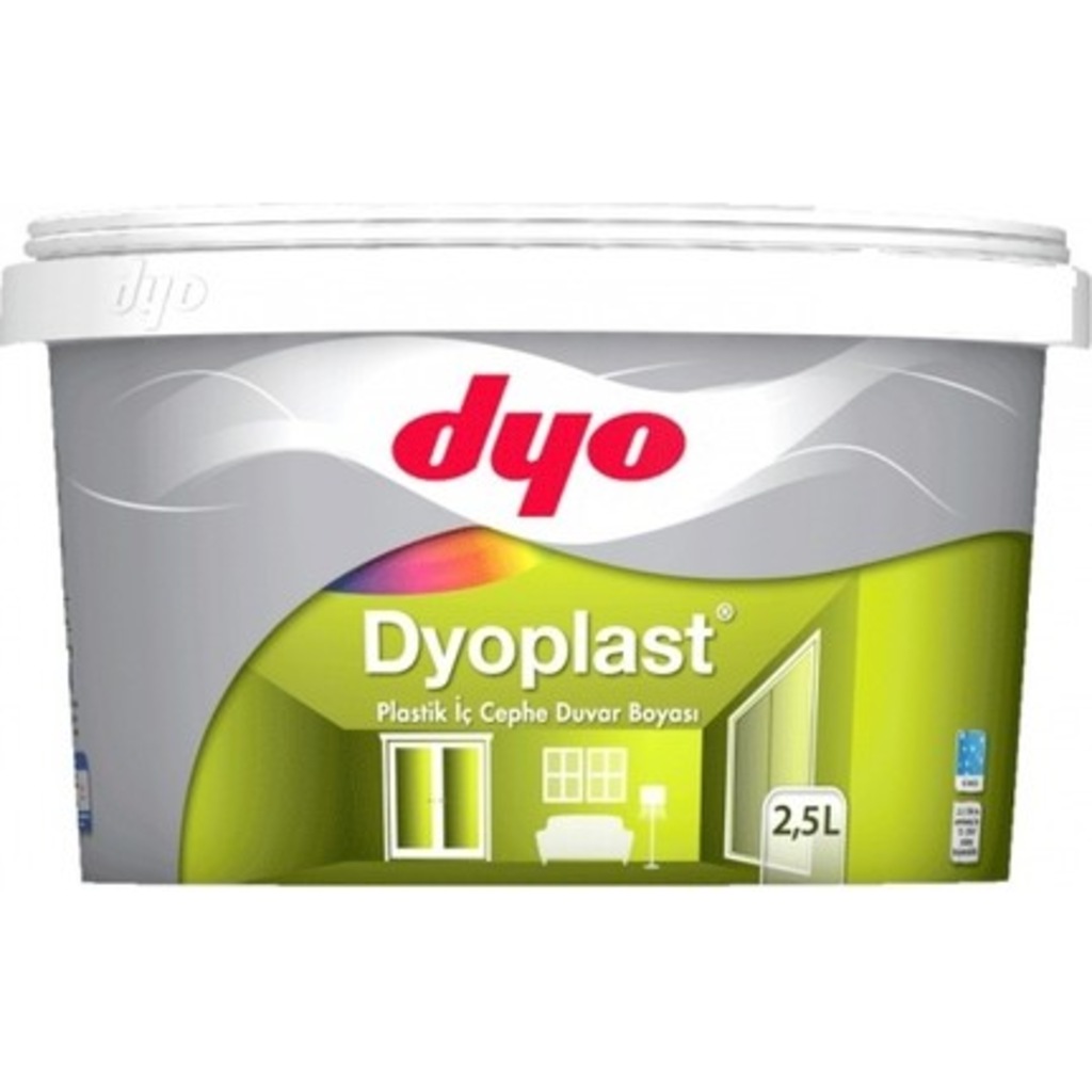 DYO DYOPLAST SU BAZLI PLASTİK İÇ CEPHE DUVAR BOYASI 2,5 Lt Fiyatları ve