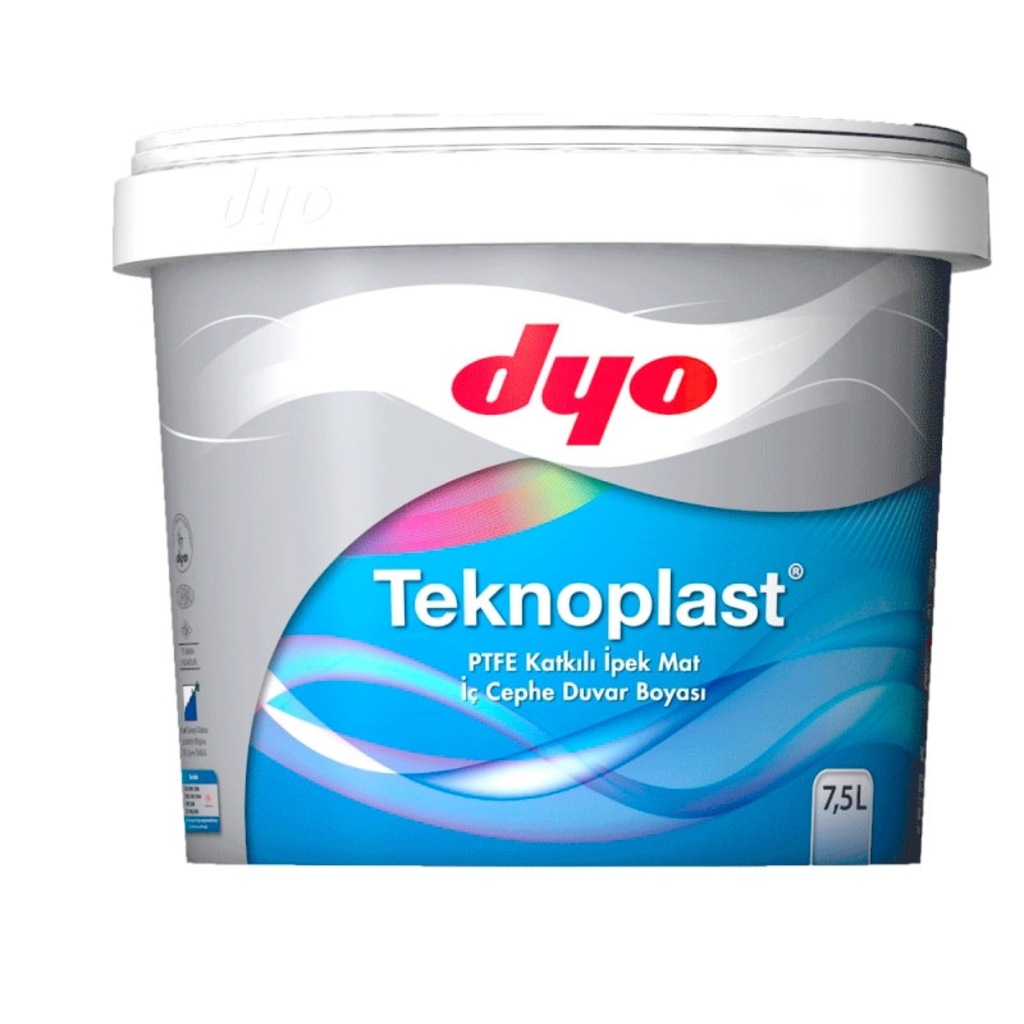 Dyo Teknoplast Teflonlu İç Cephe Duvar Boyası 7.5 L Fiyatları ve