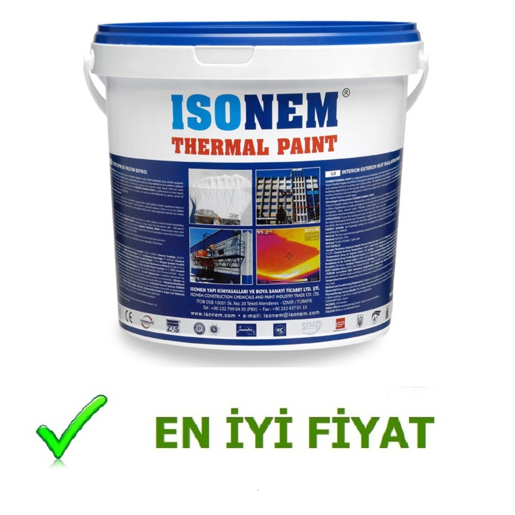 İsonem Thermal Paint Isı Yalıtım Boyası 18 Lt.*badem Ezmesi Rengi İsonem Thermal Paint Isı Yalıtım Boyası 18 Lt.*badem Ezmesi Rengi