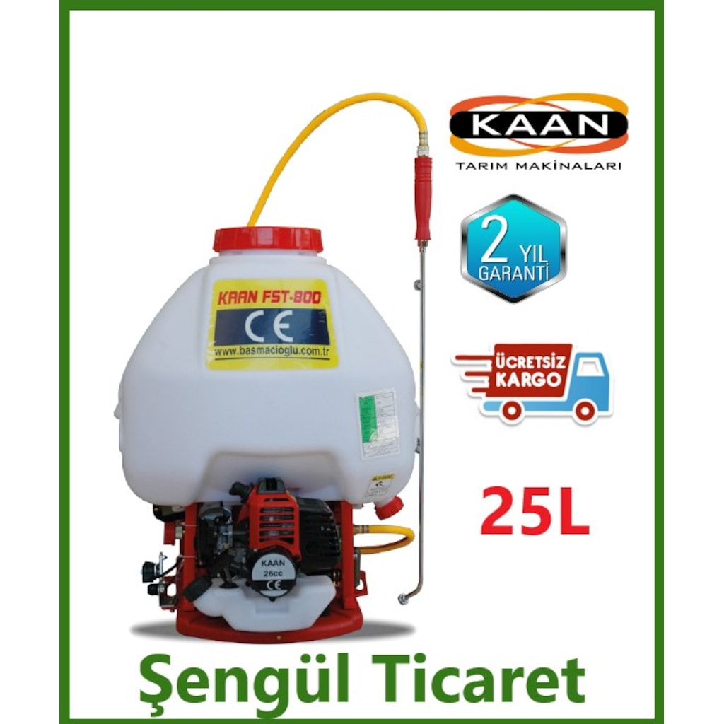 KAAN FST 800 İLAÇ MAKİNASI SIRT TİPİ BENZİNLİ Fiyatları ve Özellikleri