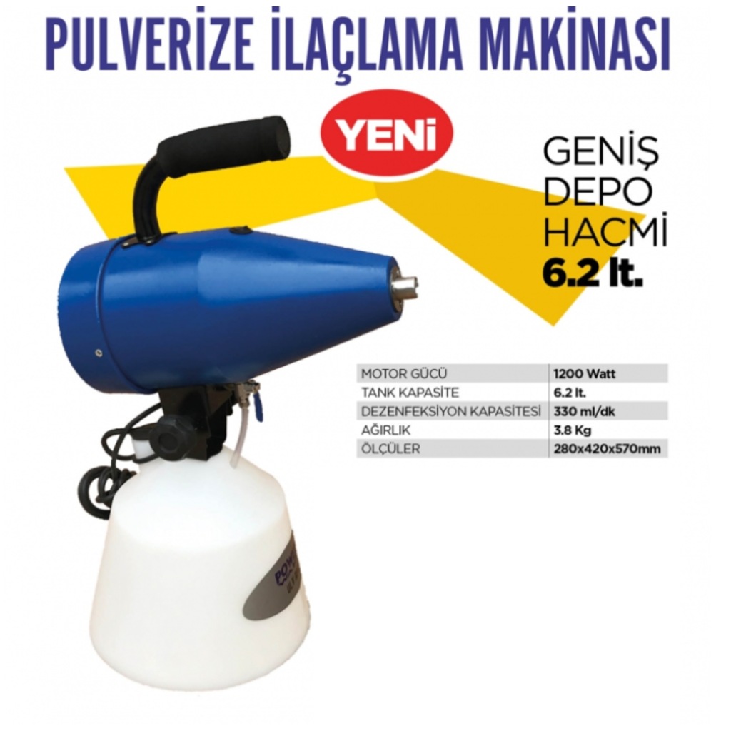 Powerwash Ulv Apw 62 Pulverize Dezenfekte Ve İlaçlama Makinası