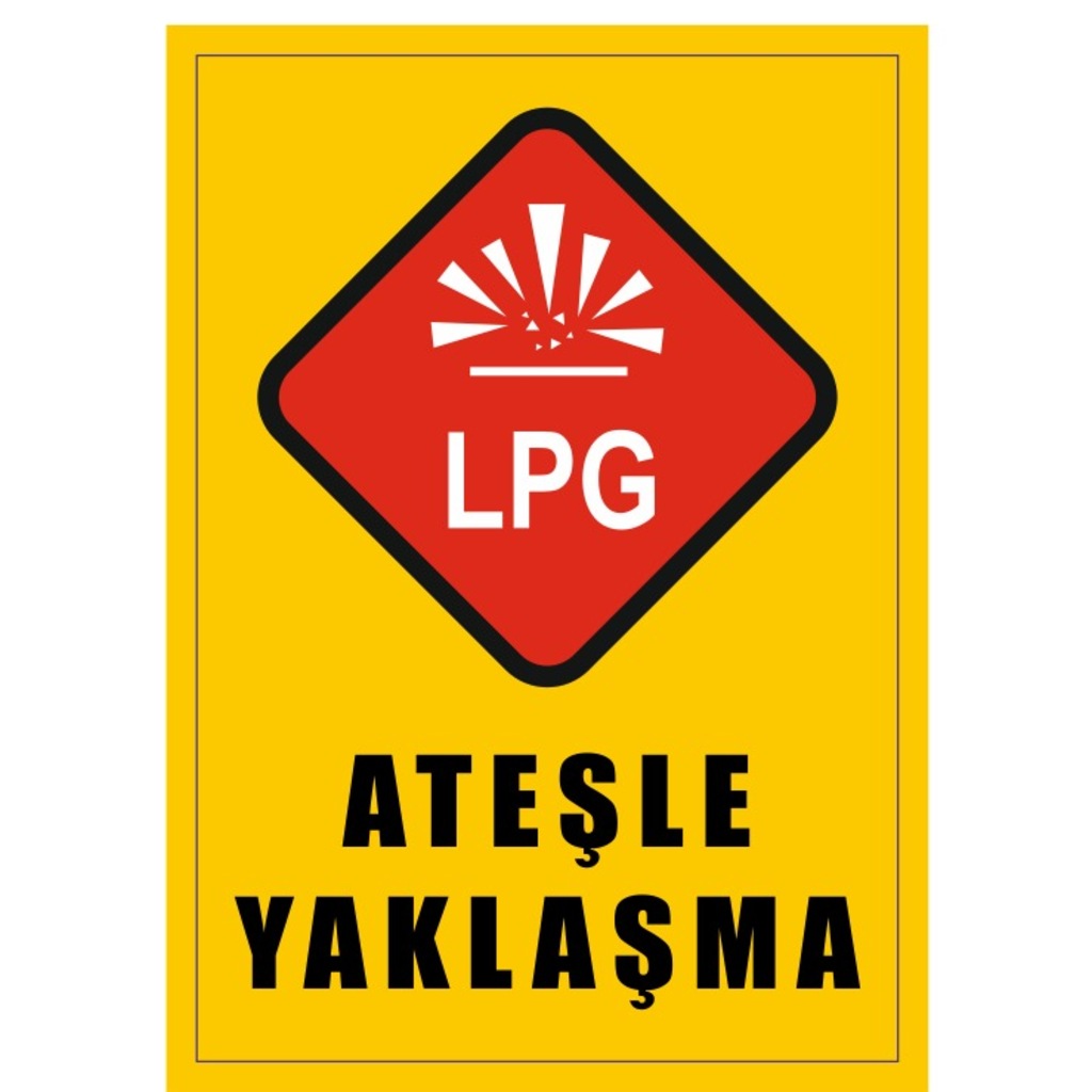 UYARI LEVHASI - ATEŞLE YAKLAŞMA - 4 ADET