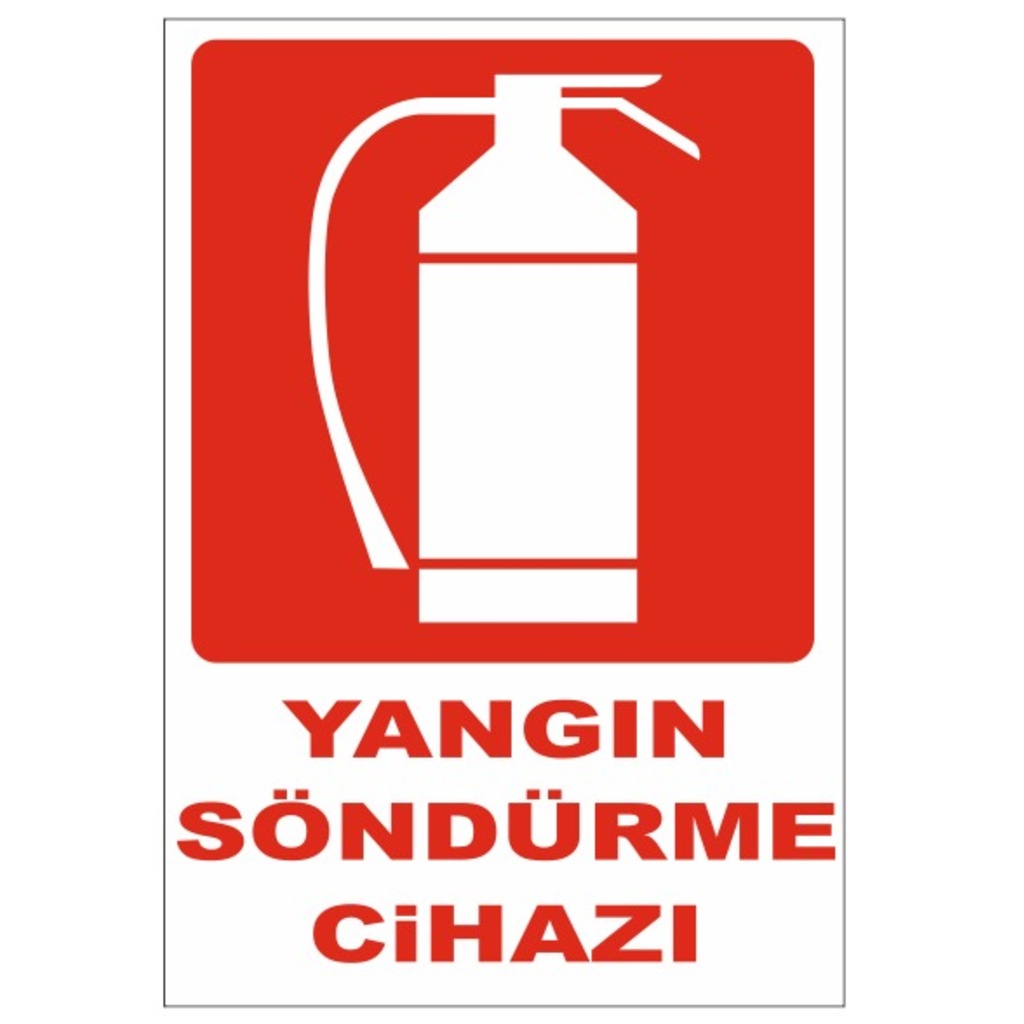 UYARI LEVHASI - YANGIN SÖNDÜRME CİHAZI - 4 ADET
