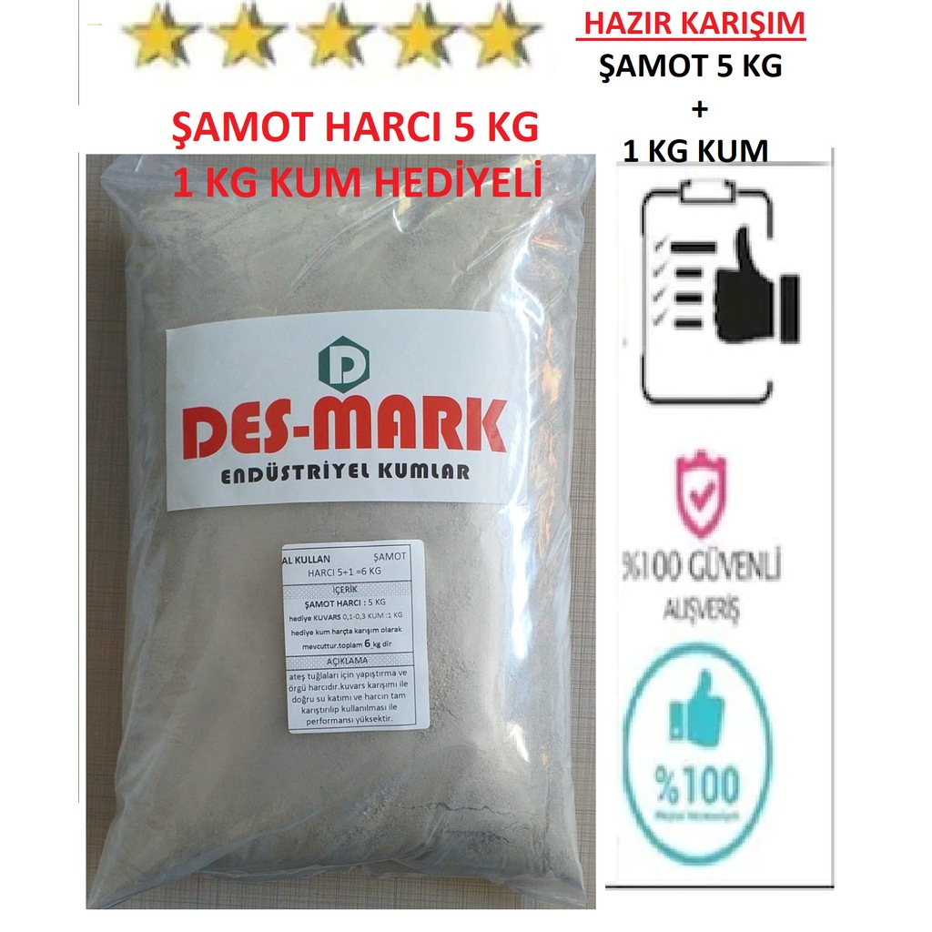 samot harci 5 kg 10 kg 25 kg fiyatlari ve ozellikleri