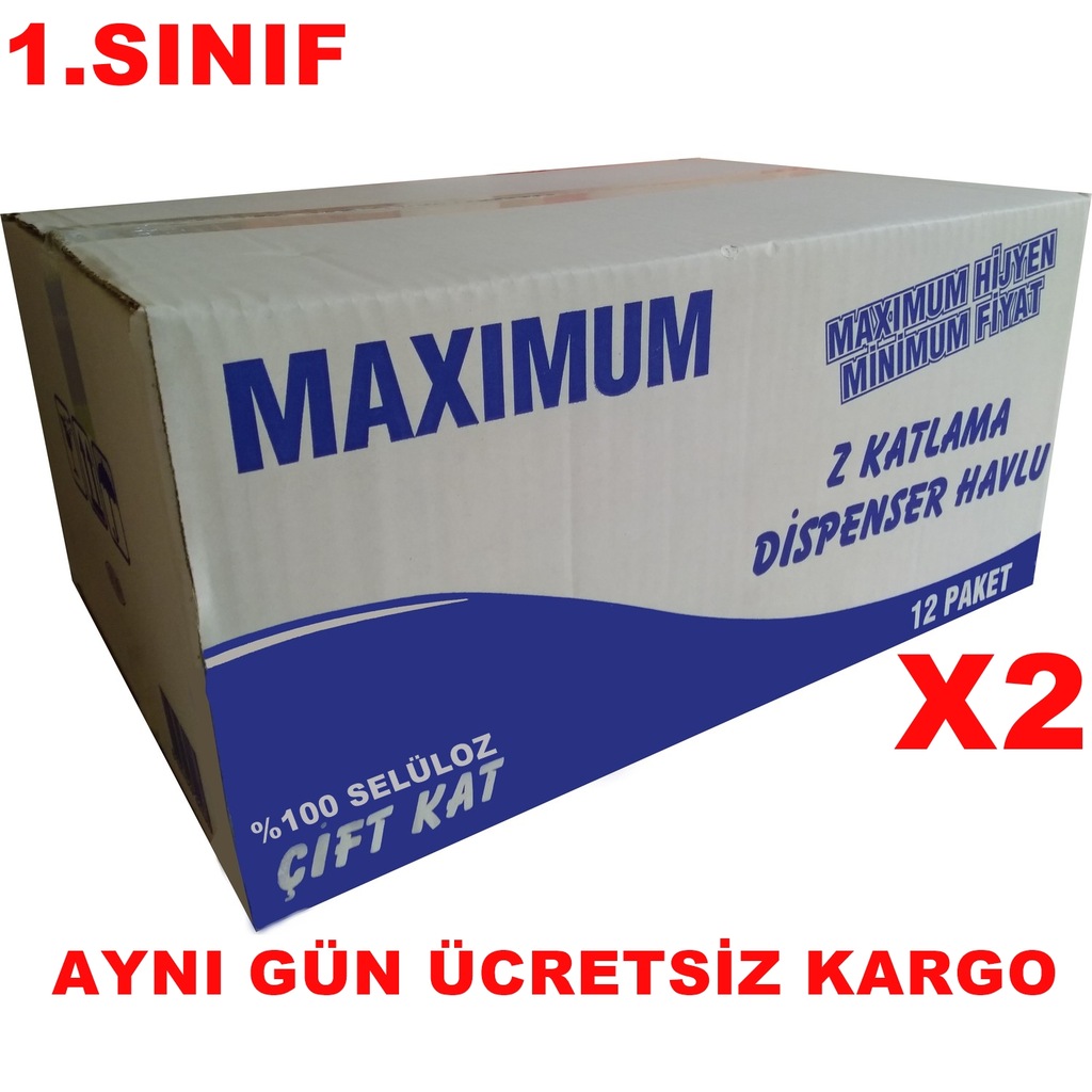 Maximum Z Katlama Dispenser Havlu 120'li 24 Paket