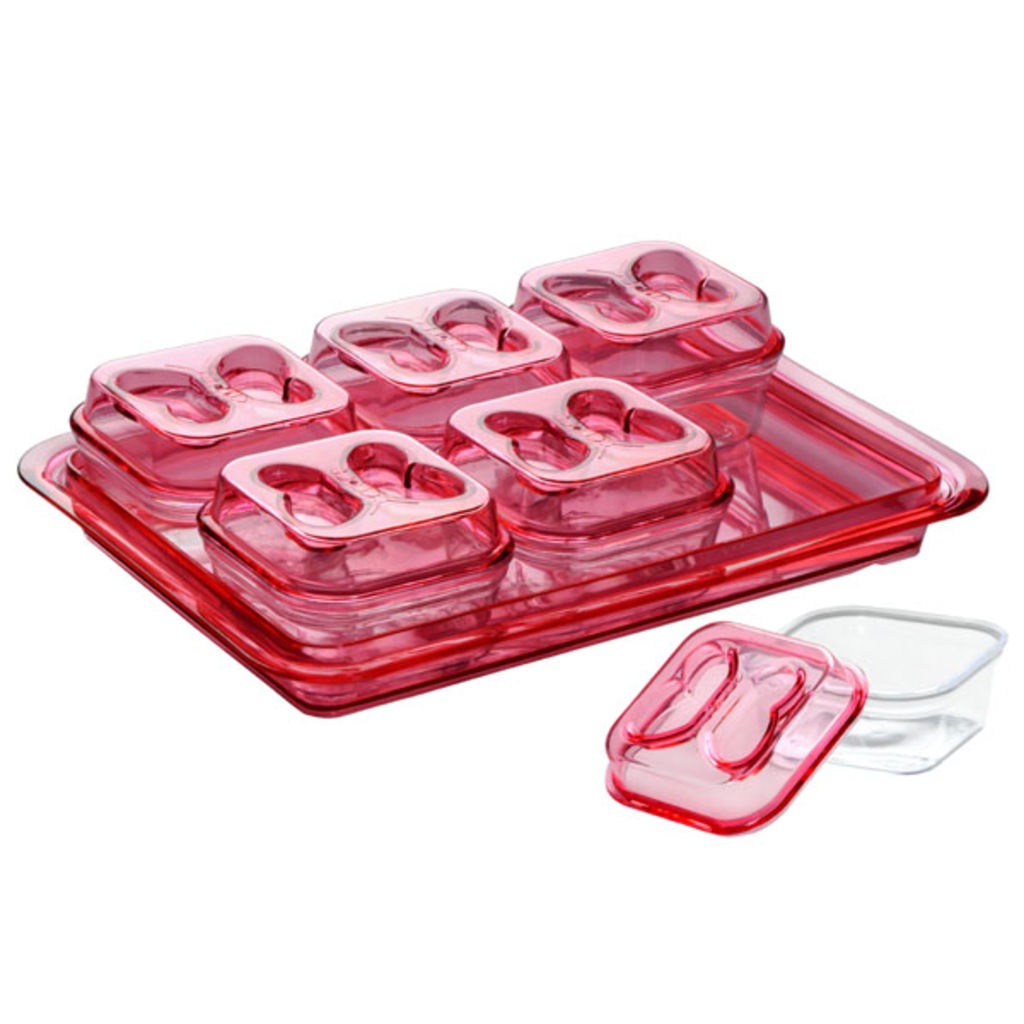 MOONSTAR PEMBE TEPSİLİ KAHVALTILIK SET