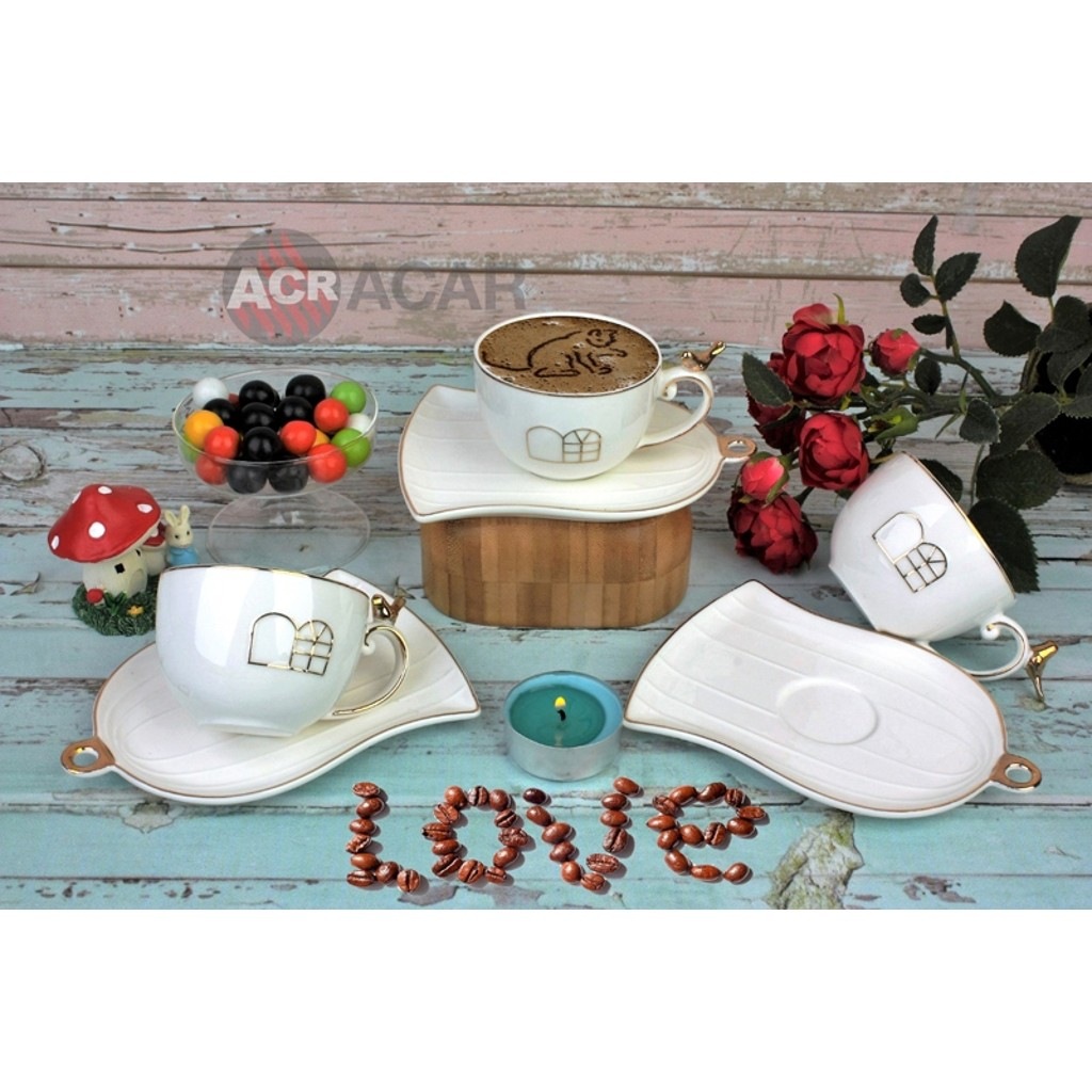 Acar Plus 12 Parça Kahve Fincan Takımı Set