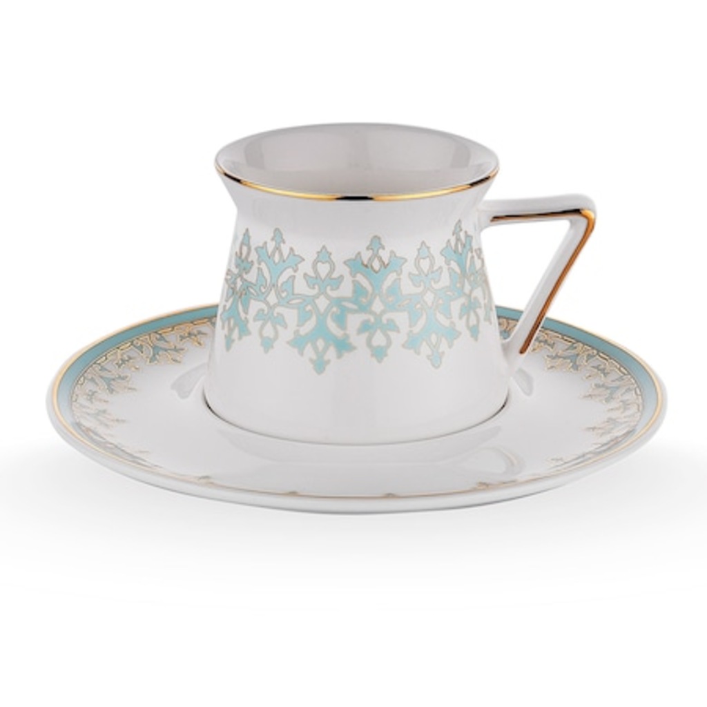 SCHAFER Ottoman 12 Parça Fine Bone Porselen Kahve Fincanı Takımı
