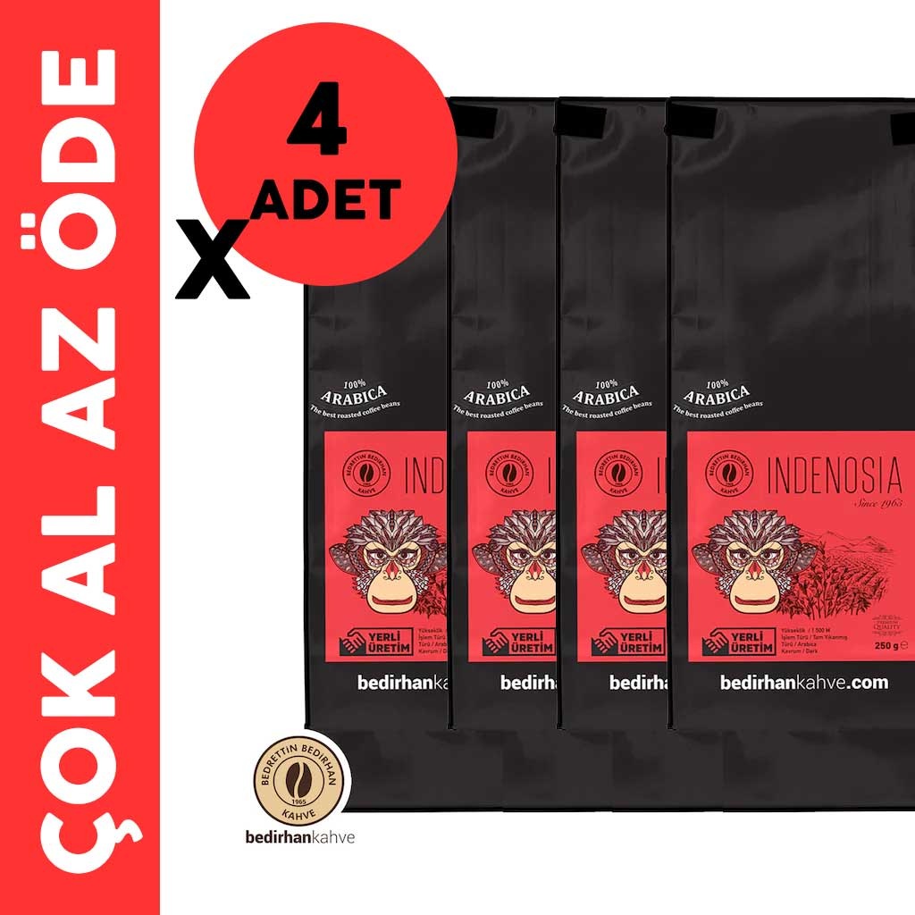 Indenosia Sumatra (endonezya) Filtre Kahve 4x250gr