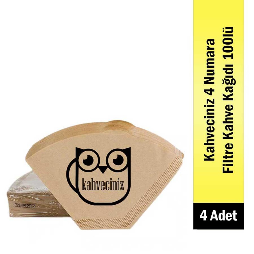 4 Numara Filtre Kahve Kağıdı 100 Lü 4 Adet