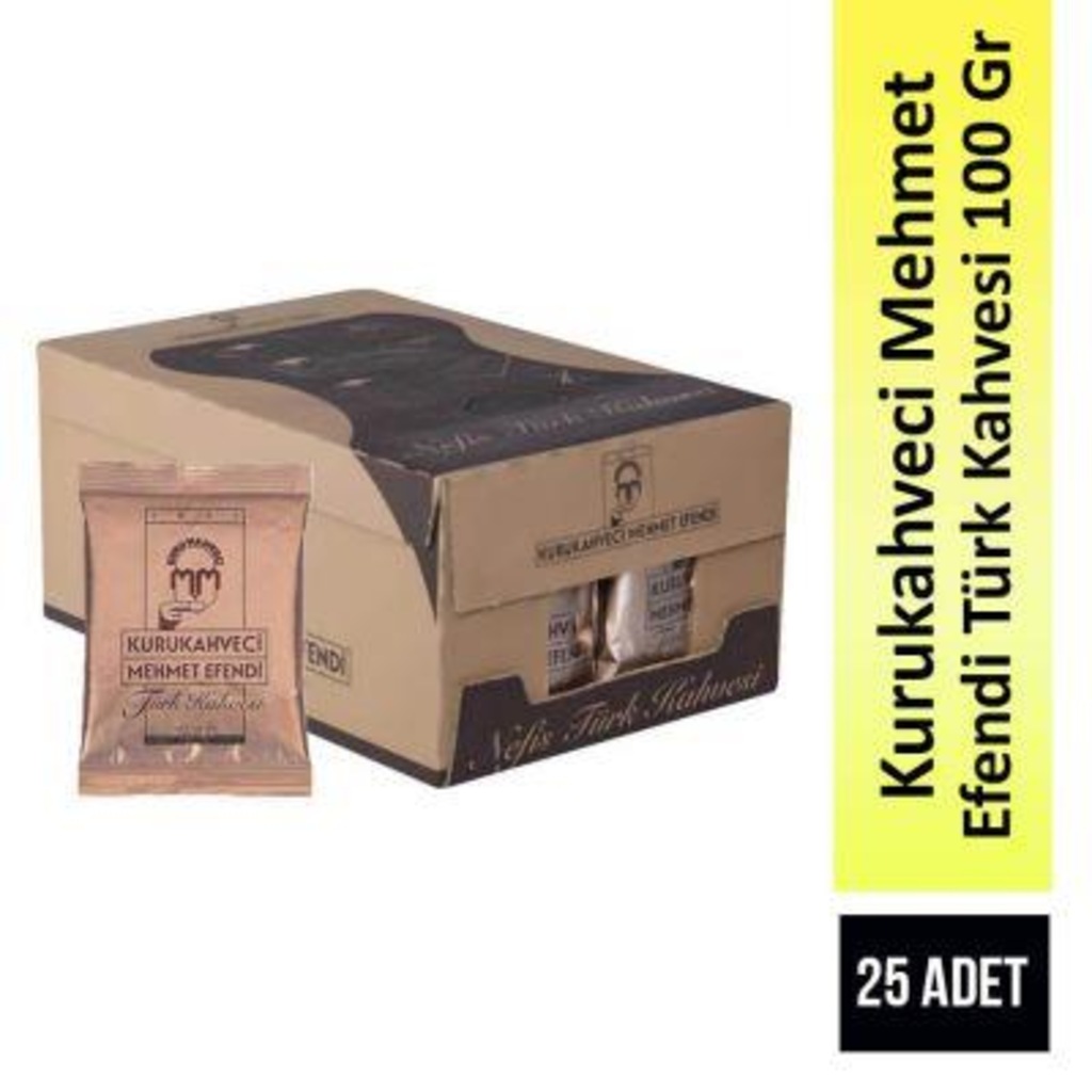 Kurukahveci Mehmet Efendi Türk Kahvesi 25 X 100 G