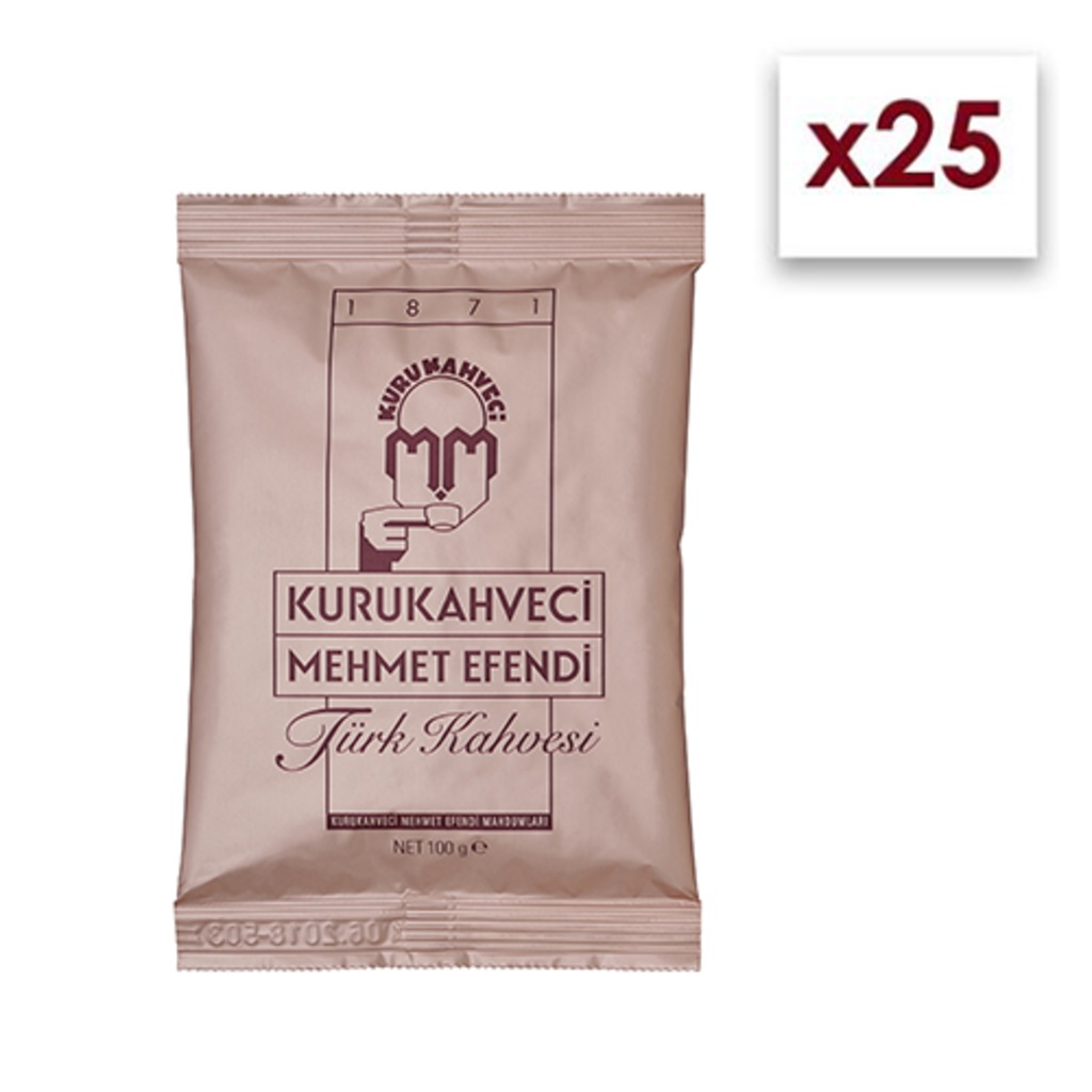 Kurukahveci Mehmet Efendi Türk Kahvesi 100 Gr 25'li Eko Set