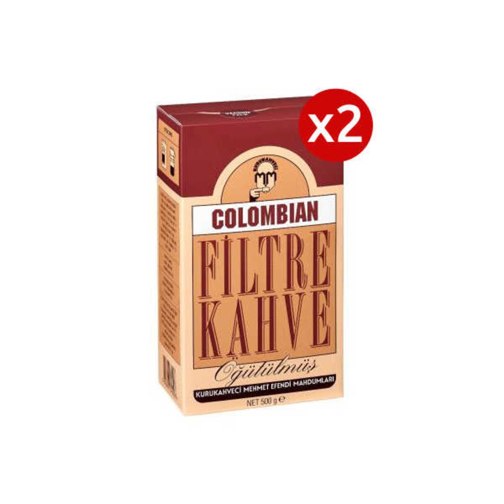 Mehmet Efendi Colombian Filter Coffee 500 gr Öğütülmüş 2'li