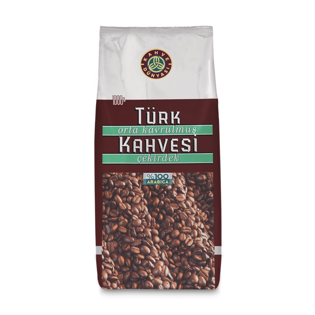 Kahve Dünyası Orta Kavrulmuş Türk Kahvesi Çekirdek 1 Kg