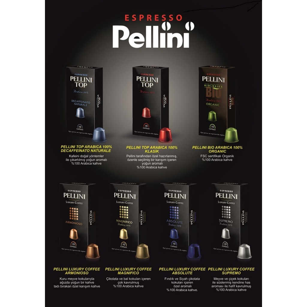 Pellini Kapsül Kahve İtalyan Nespresso Uyumlu Kapsül Kahve
