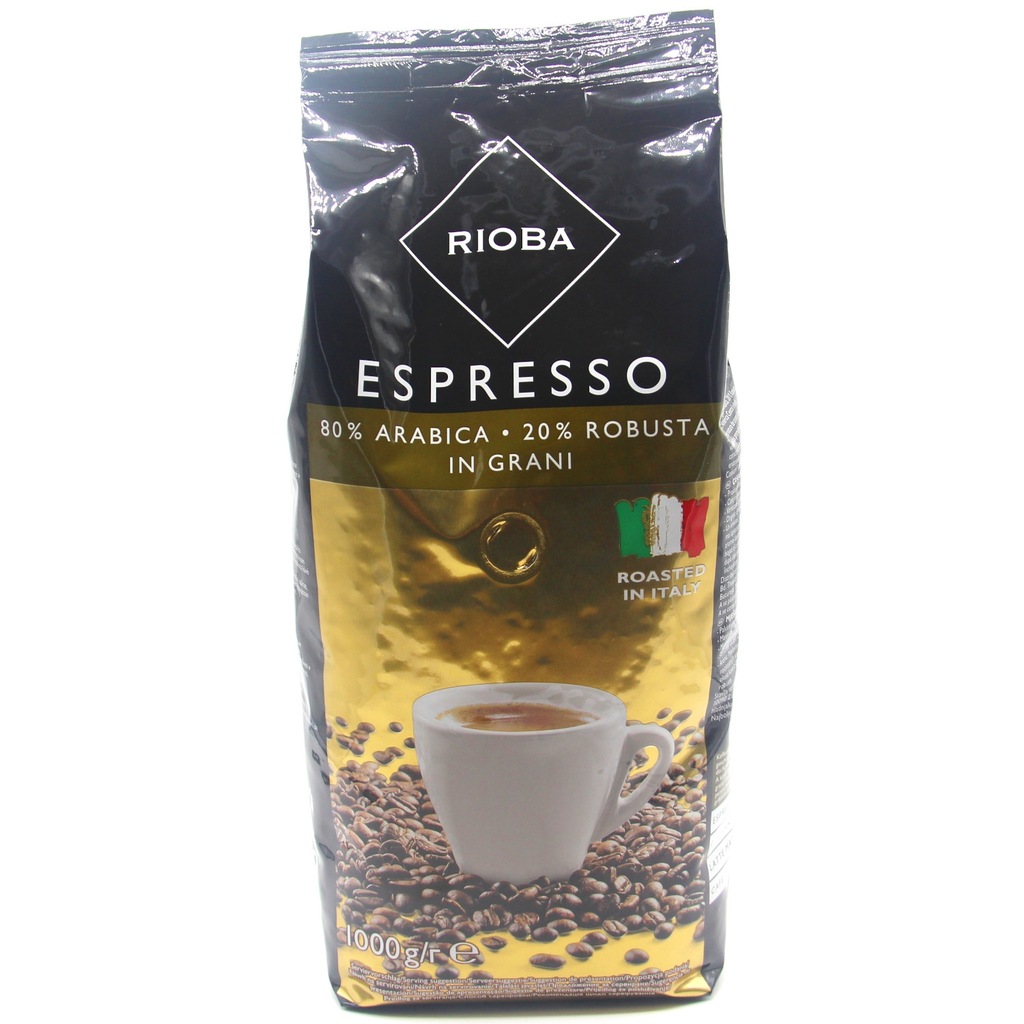 Rioba Espresso Çekirdek Kahve 80 Arabica 20 Robusta (1 Kg)