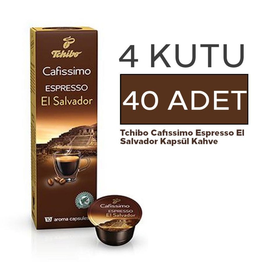 Tchibo Cafissimo Espresso El Salvador Kapsül Kahve 4 Lü Set