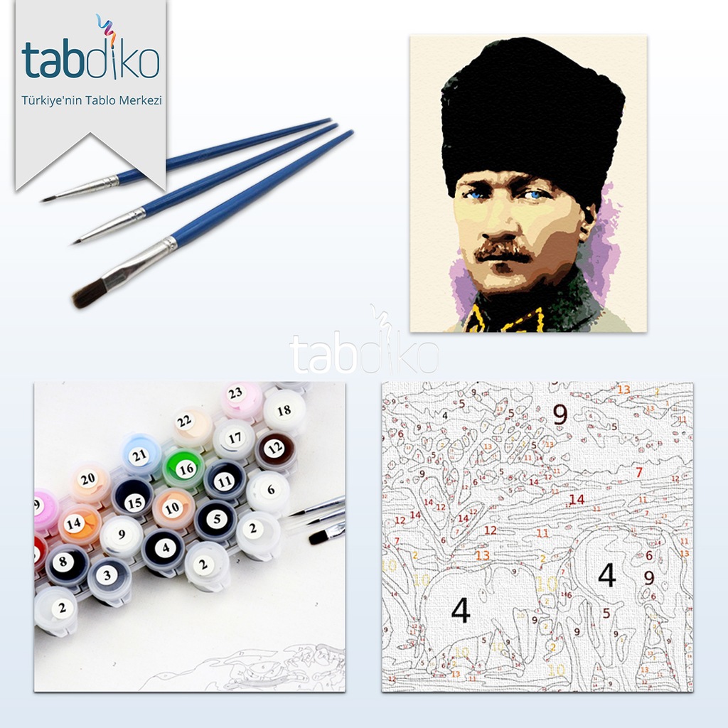 Ataturk Tablo Boyama Seti Fiyatlari Ve Ozellikleri