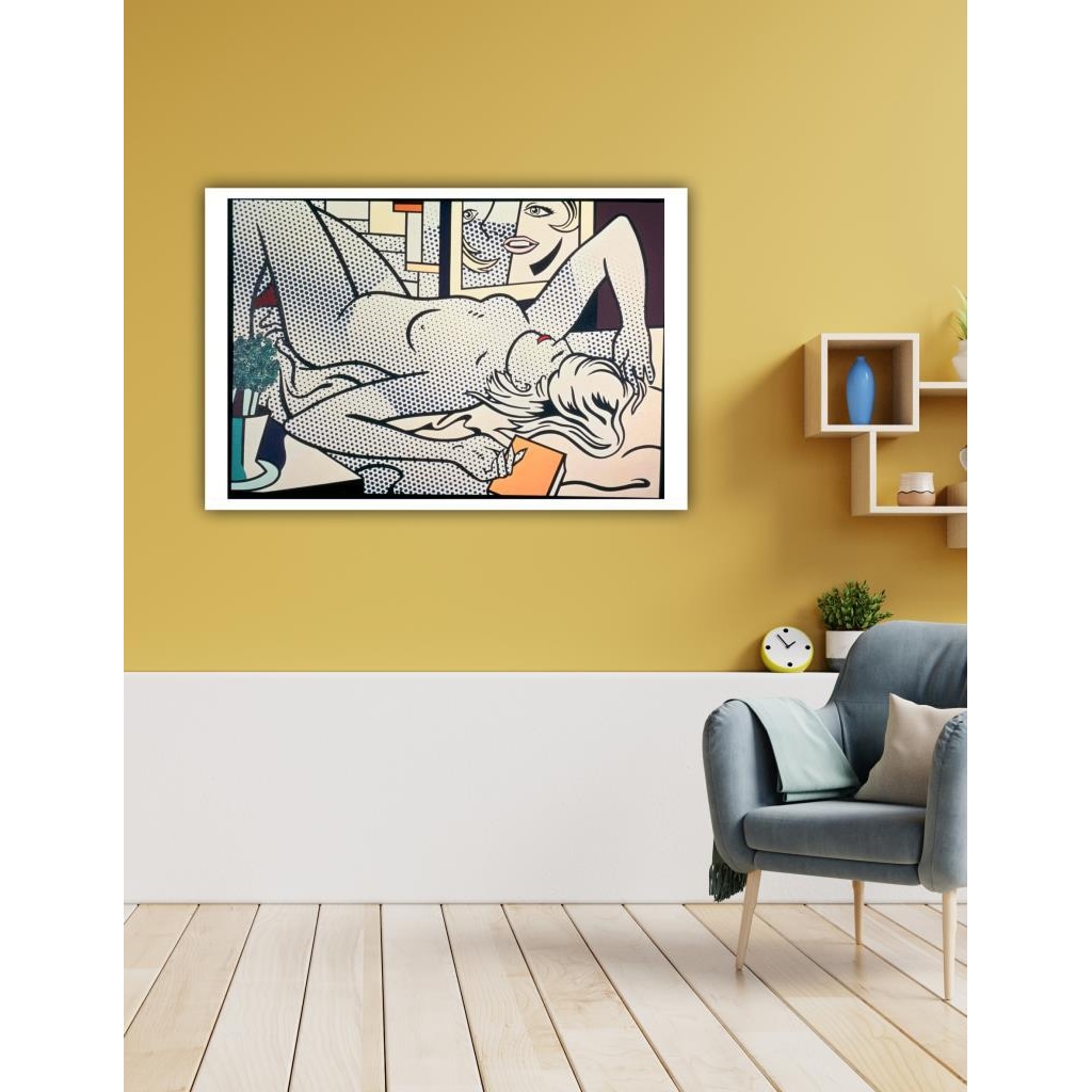 morfin gerçek ünlü  Dekoratif Roy Lichtenstein - Nude Duvar Kanvas Tablo Fiyatları ve  Özellikleri