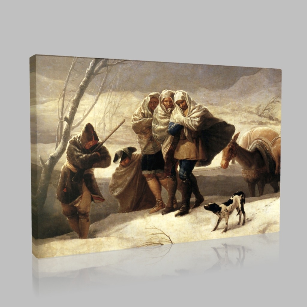 Goya-L'Hiver ou la Tempête de neige Tablo