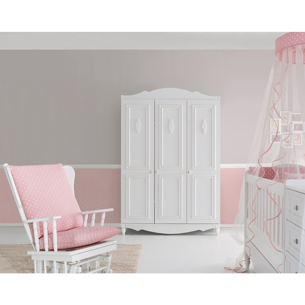 Belis 5425 Akadia Bebek Odası 3 Kapılı Dolap