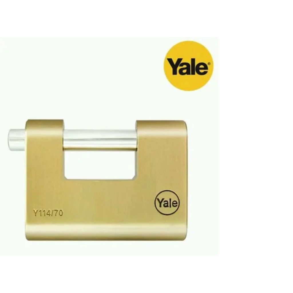 Yale Pirinç Oval Kayar Asma Kilit 70mm