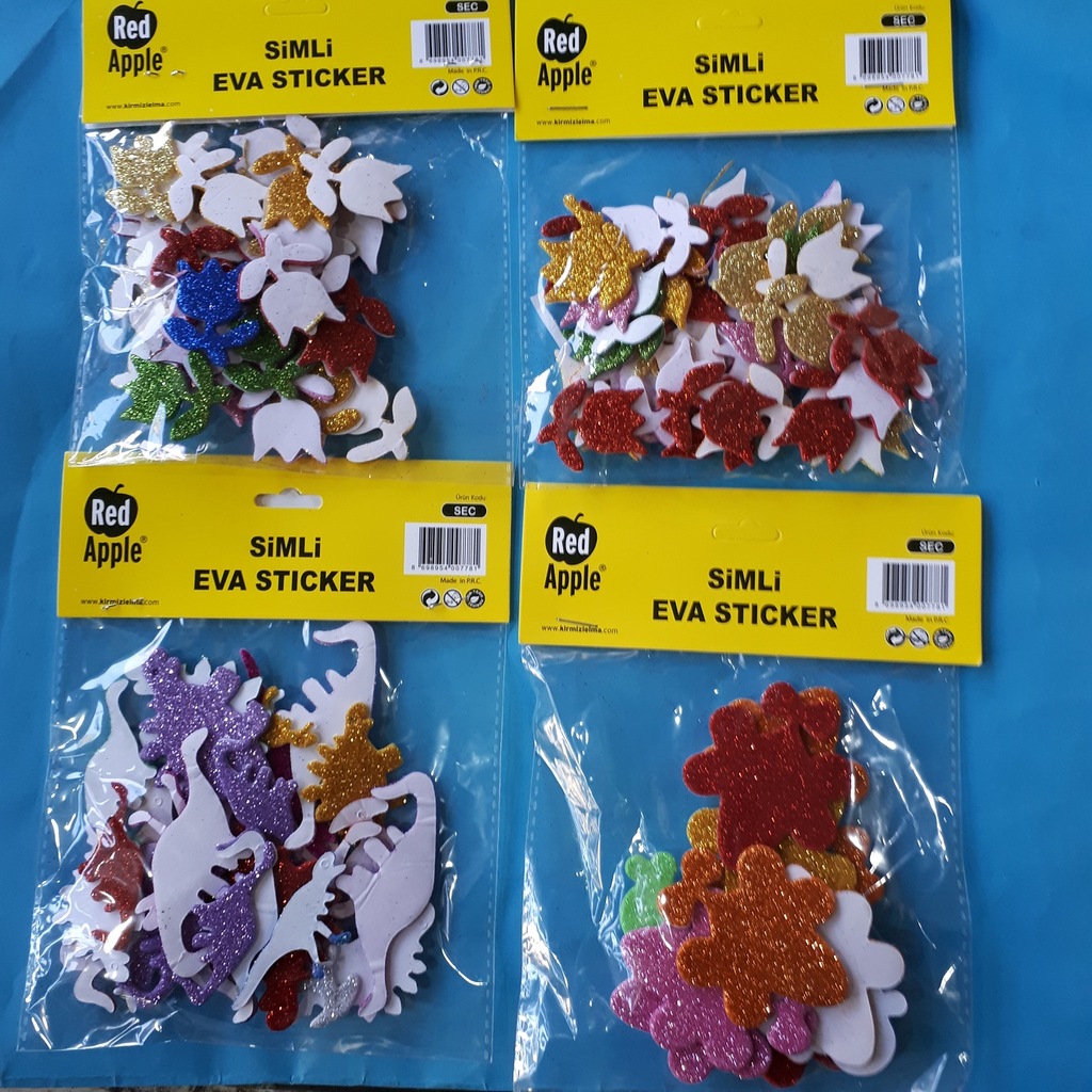 STİCKER ( ÇIKARTMA ) EVA SÜNGER 4 PAKET FİYATI