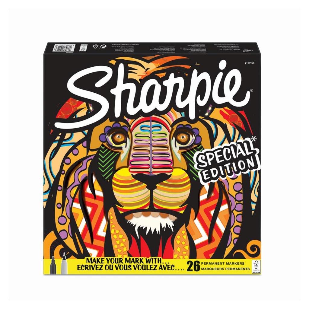 Sharpie Fine Permanenet Markör 26 Lı Aslan Set