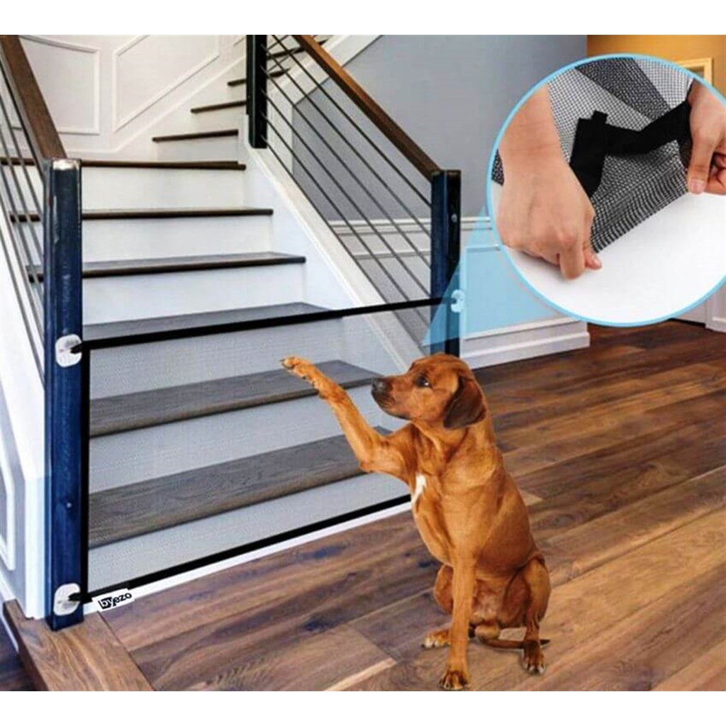 Bypet Kedi &amp; Köpek Veya Bebekler İçin Kumaş Çit Kapı Bariyeri