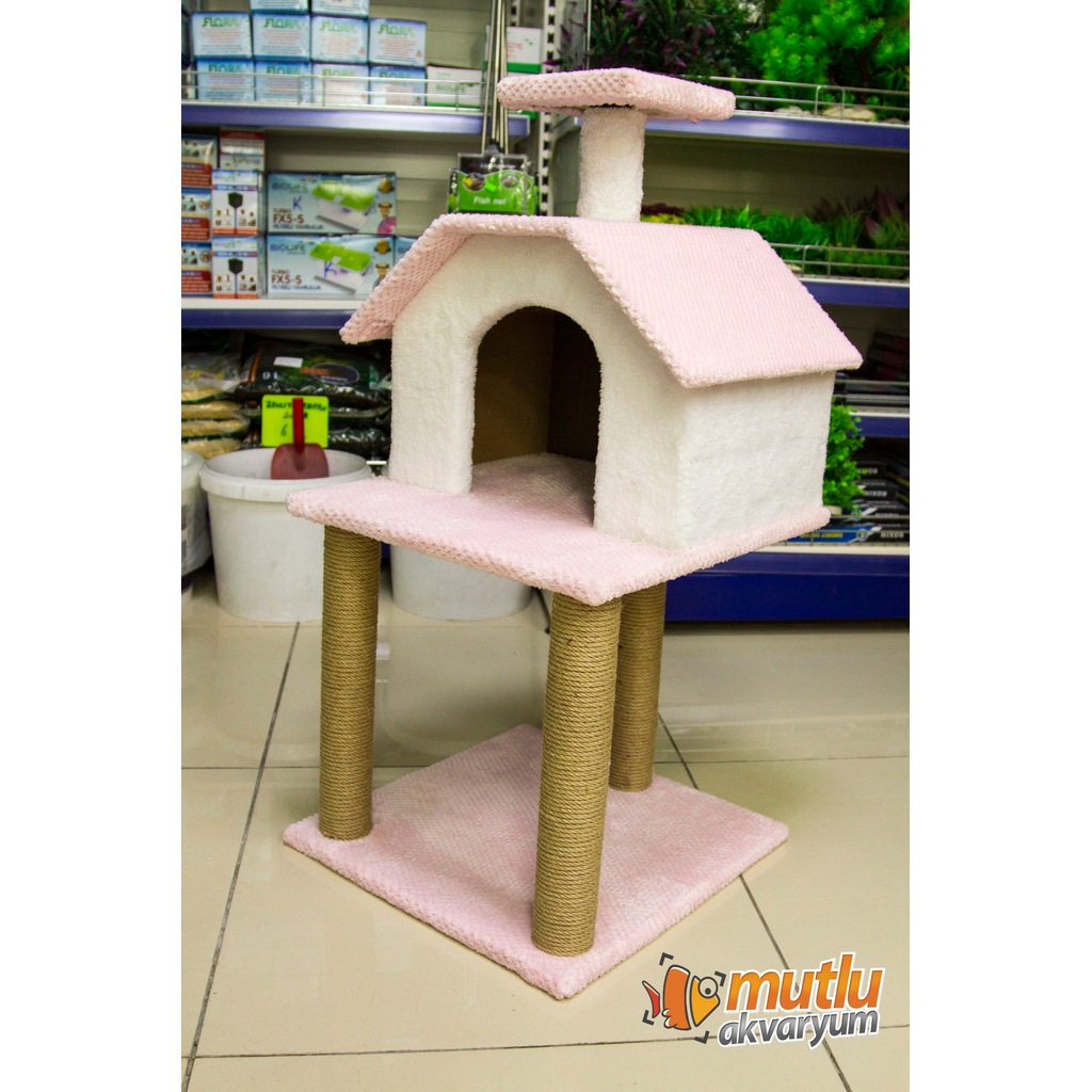 KEDİ YUVASI VE TIRMALAMA KEDİ EVİ 3 KATLI ÜCRETSİZ KARGO