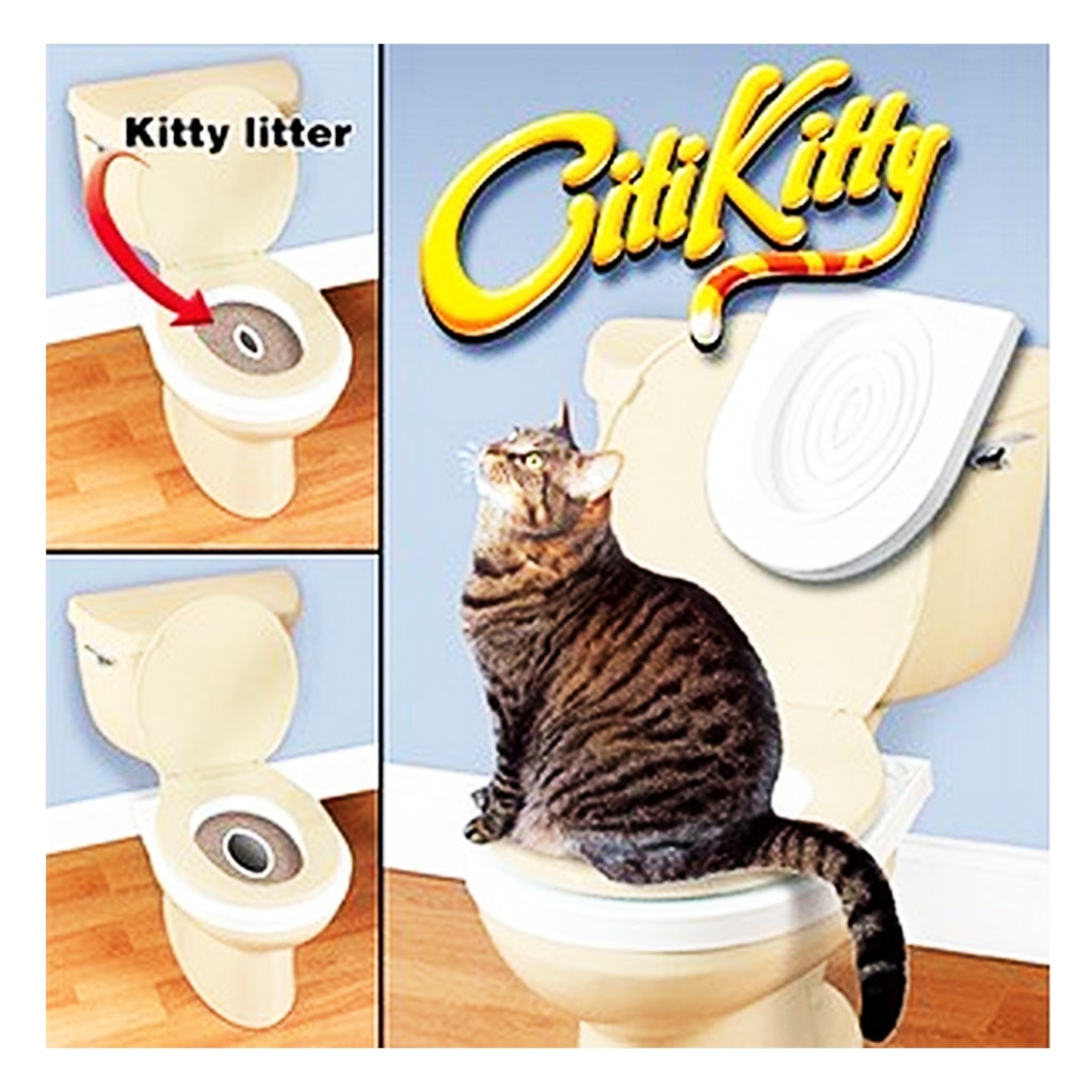 Citi Kitty Kedi Kumu Tuvaleti Açık Klozet Alıştırma Eğitim Seti