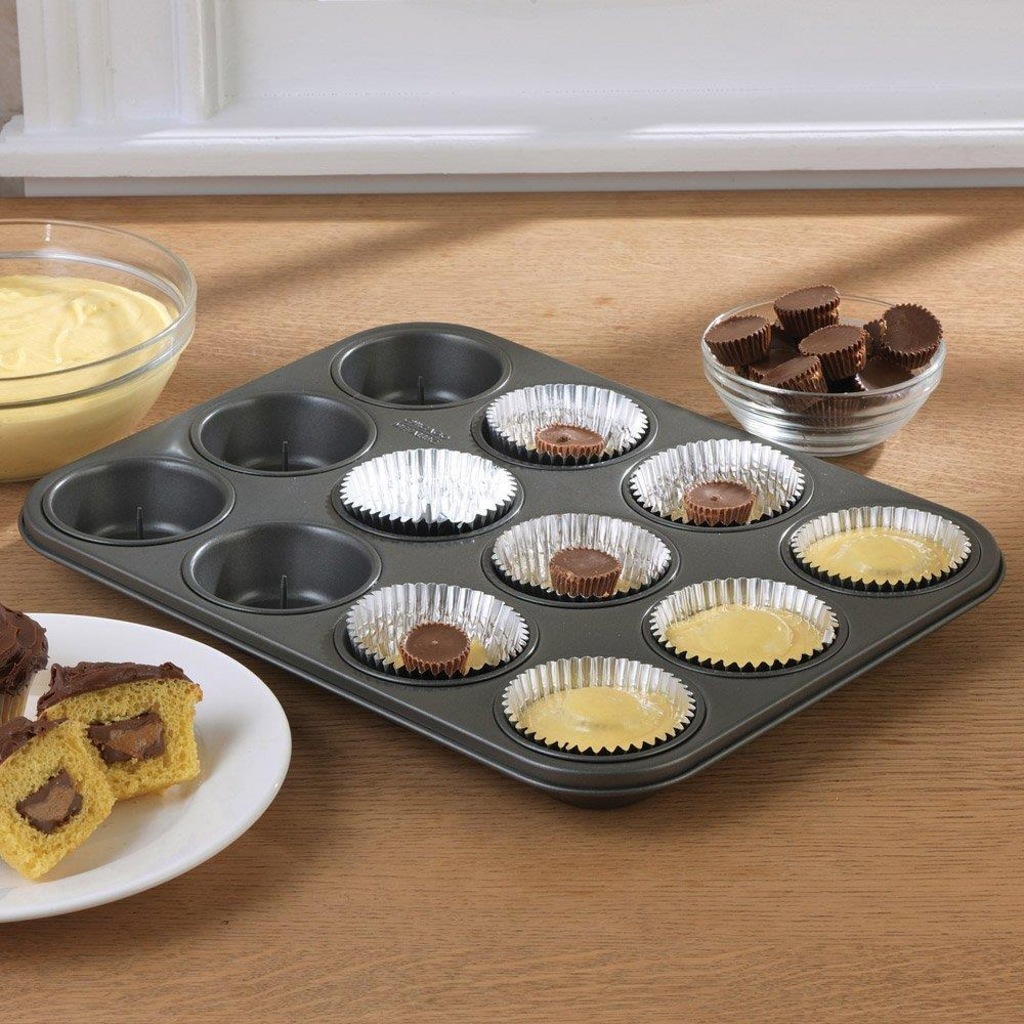 KİTCHENWARE 12�li Yapışmaz Teflon Kaplı Muffin Kek Kalıbı Fiyatları ve