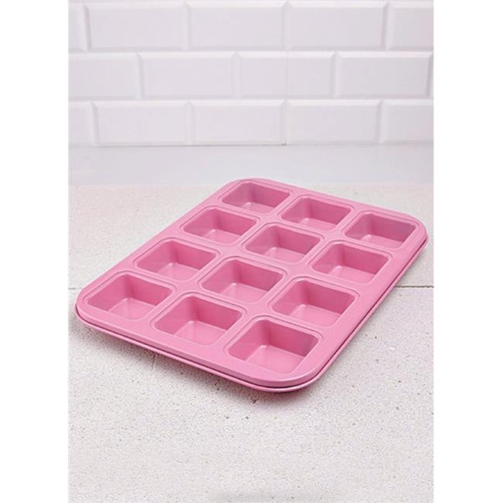 Lavin Muffin Kek Kalıbı Kare - 12`li