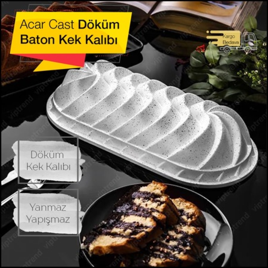 Rüzgar Gülü Acar Cast Döküm Baton Kek Kalıbı Fiyatları ve Özellikleri