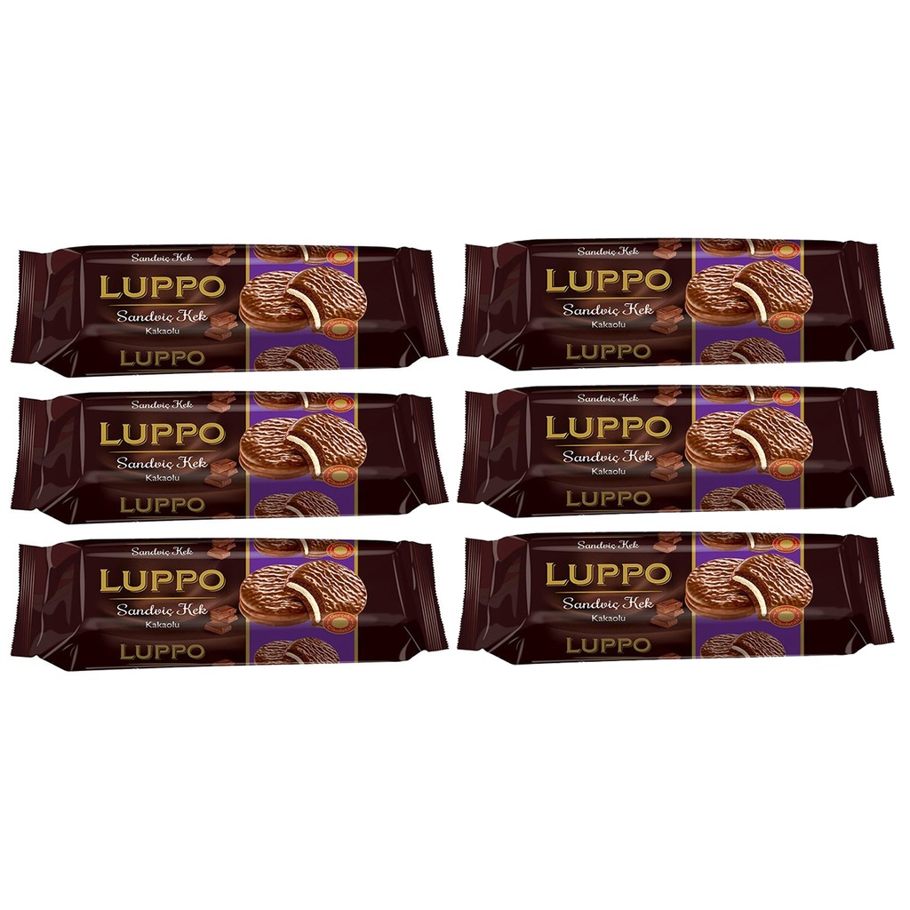 Şölen Luppo Kakaolu Sandviç Kek 6 X 184 G