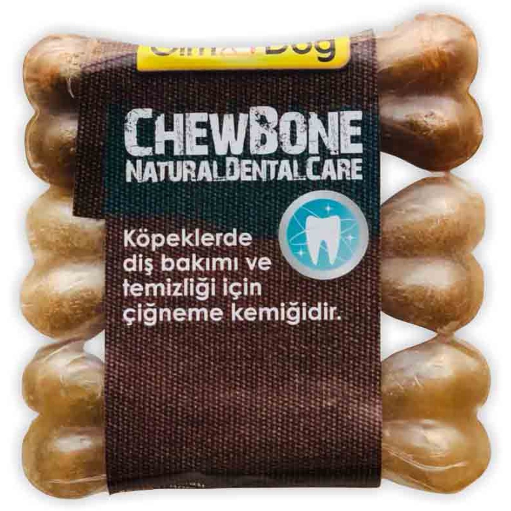 Gimdog Mordimi Press Kemik Köpek Ödül Kemiği 9 Cm 60 Gr 3 Adet